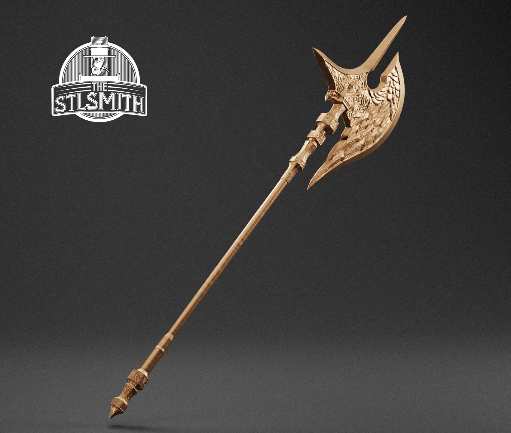 guardian's halberd render bronze guardian's halberd render bronze