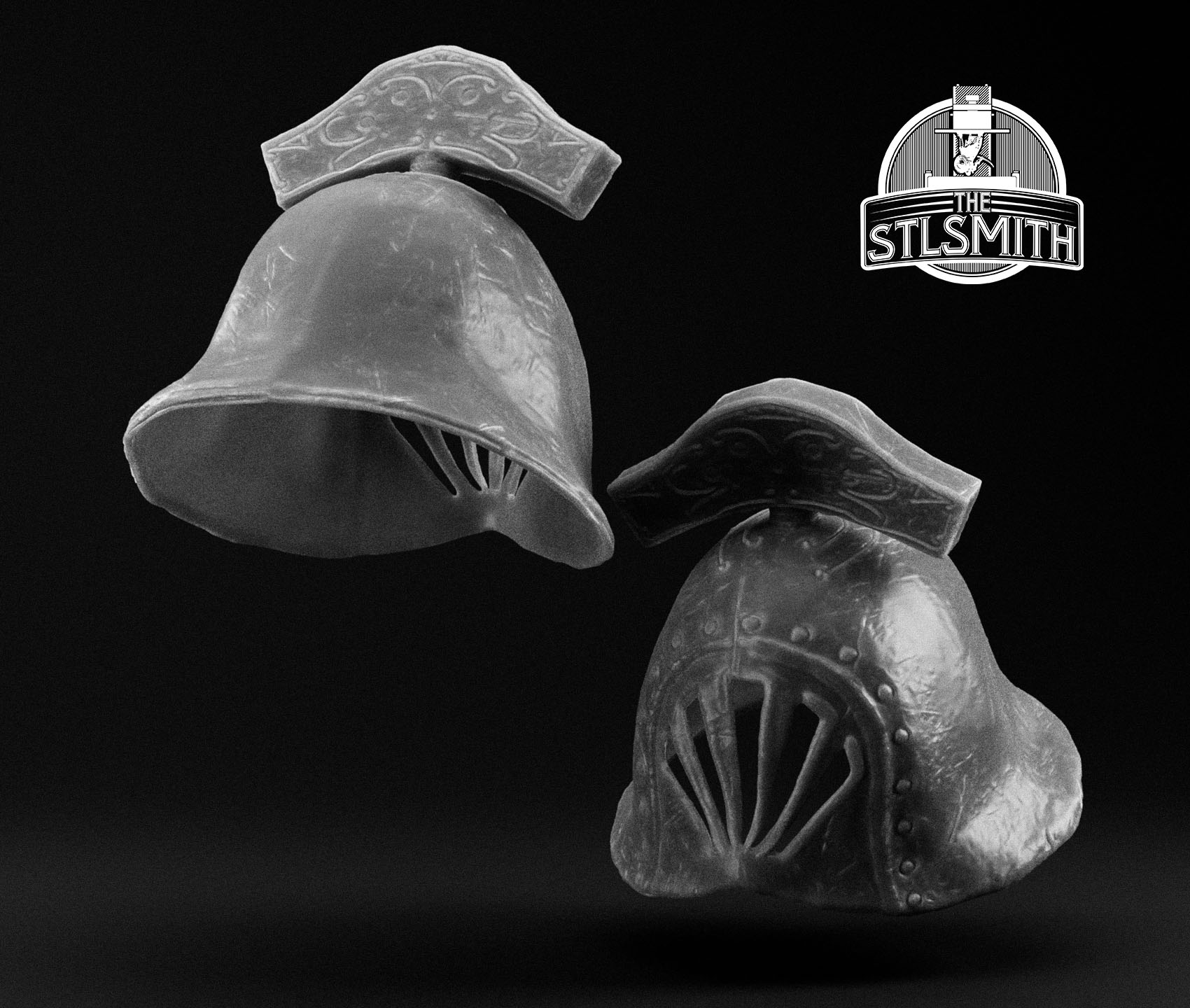 gyrm warrior greathelm render bw gyrm warrior greathelm render bw
