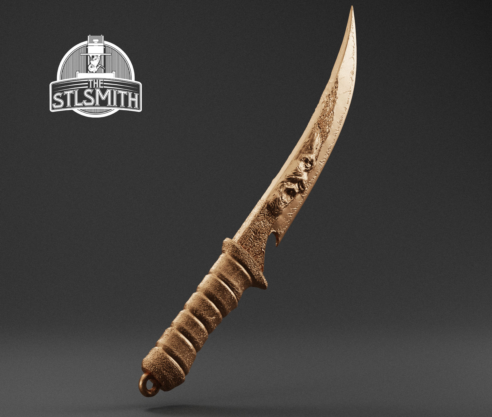harran combat knife render bronze harran combat knife render bronze
