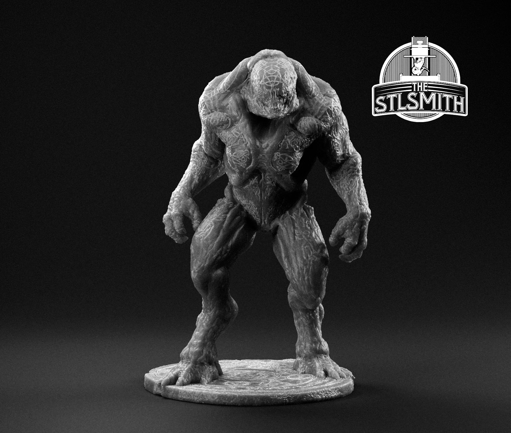hell knight branded render bw hell knight branded render bw