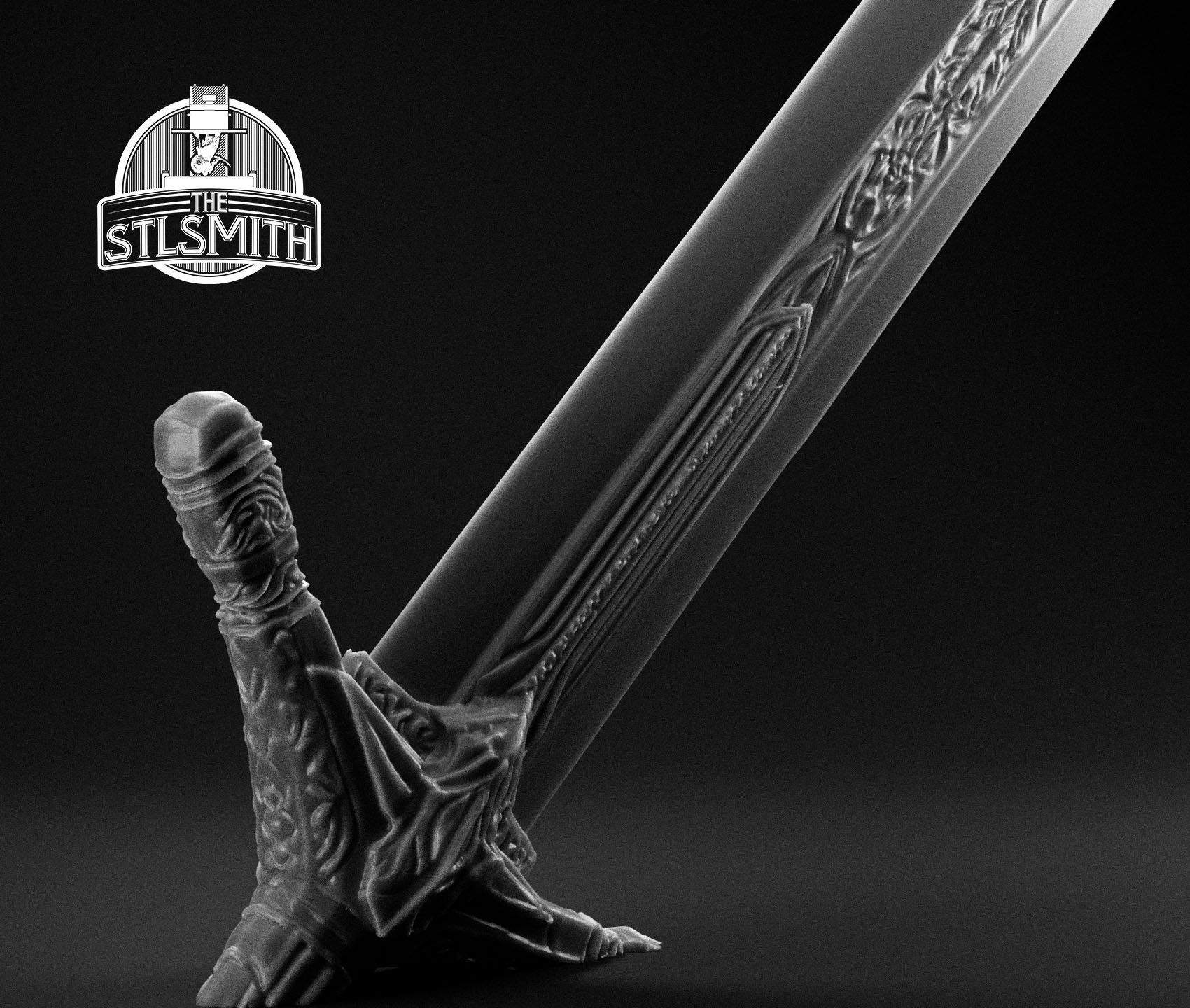 holy moonlight sword hidden 02 render bw holy moonlight sword hidden 02 render bw