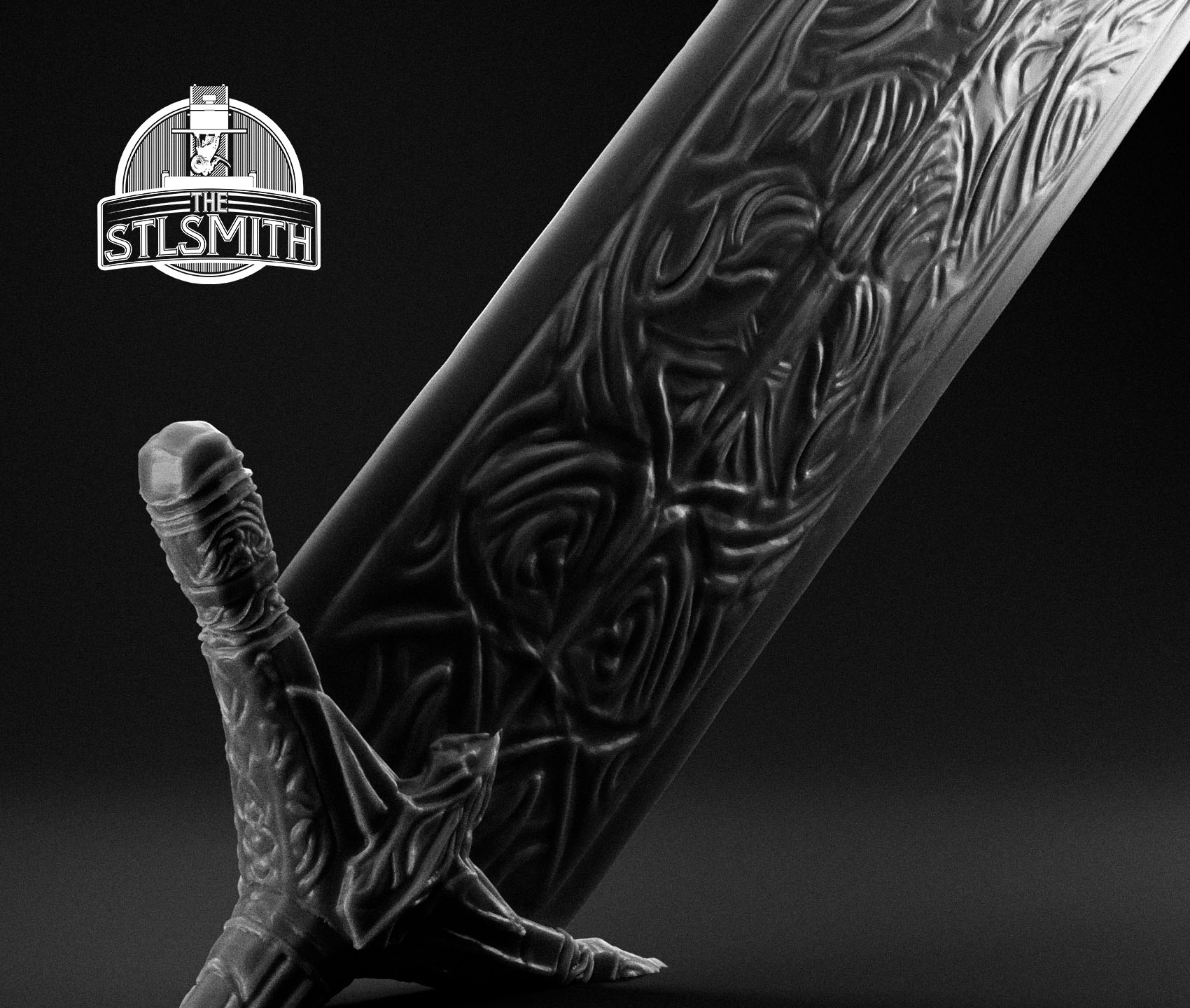 holy moonlight sword revealed 02 render bw holy moonlight sword revealed 02 render bw