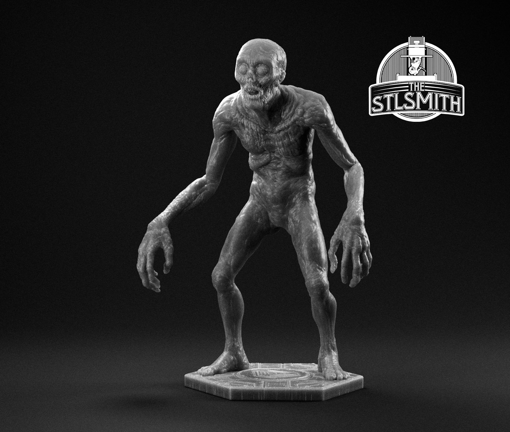 humanoid mutant p1 render bw humanoid mutant p1 render bw