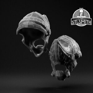 hunter elite helmet render bw