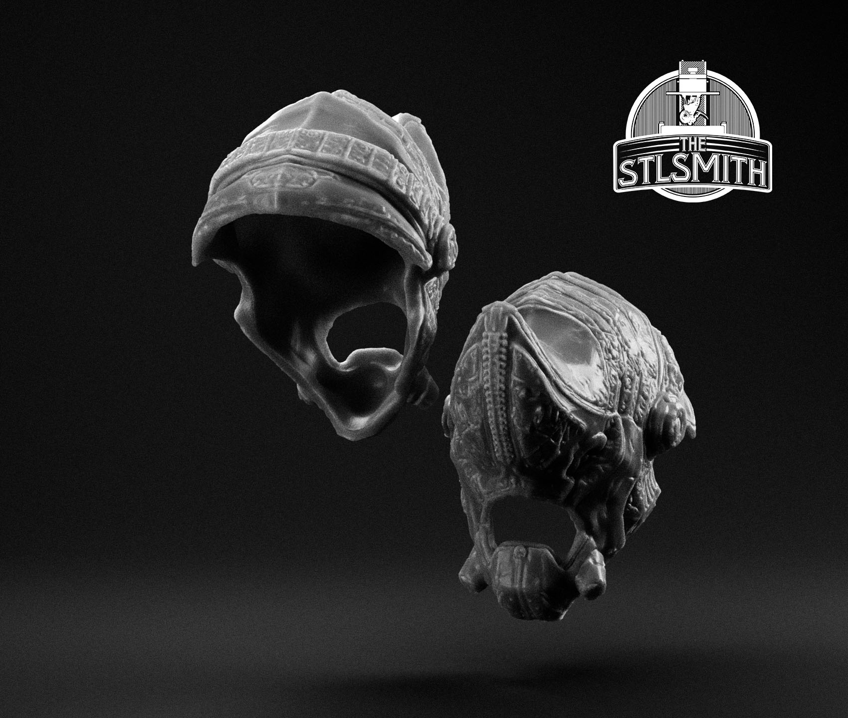 hunter elite helmet render bw hunter elite helmet render bw