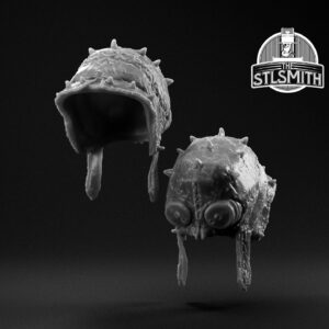 hunter grenadier savage helmet render bw