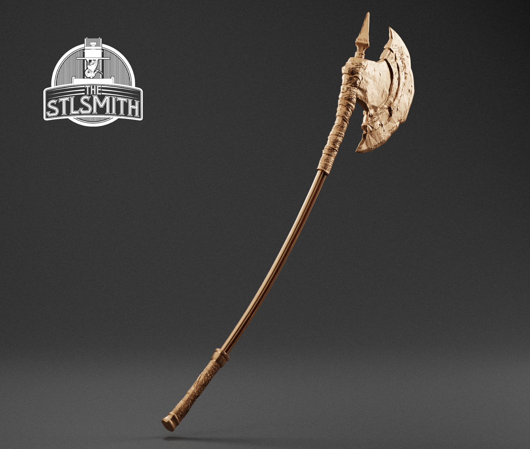 hunter's axe extended render bronze hunter's axe extended render bronze
