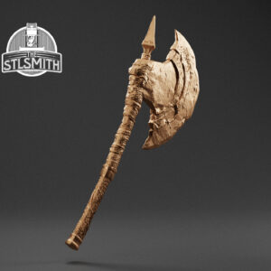 hunter's axe render bronze