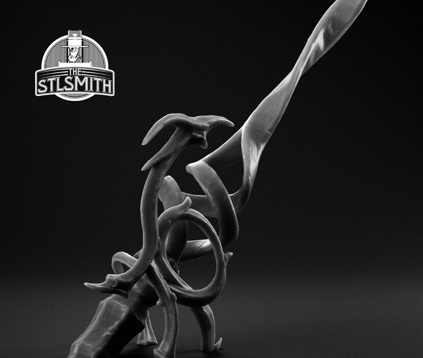 infernal rapier render bw infernal rapier render bw