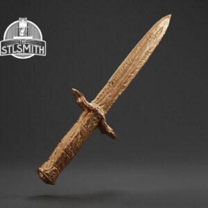 iron dagger render bronze