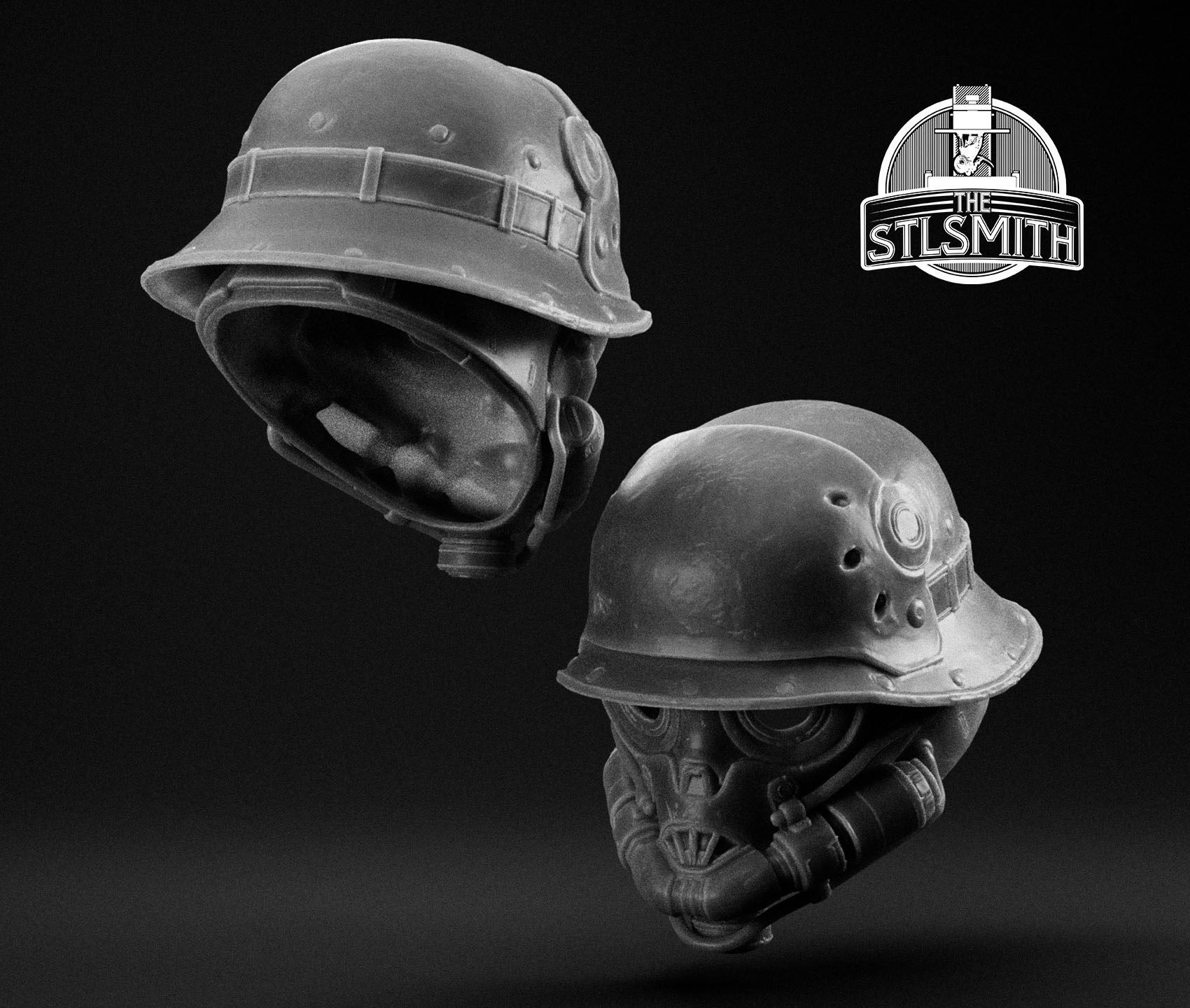 kerberos helmet render bw kerberos helmet render bw