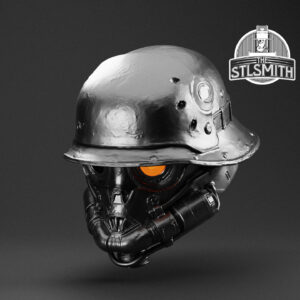 kerberos helmet render silver