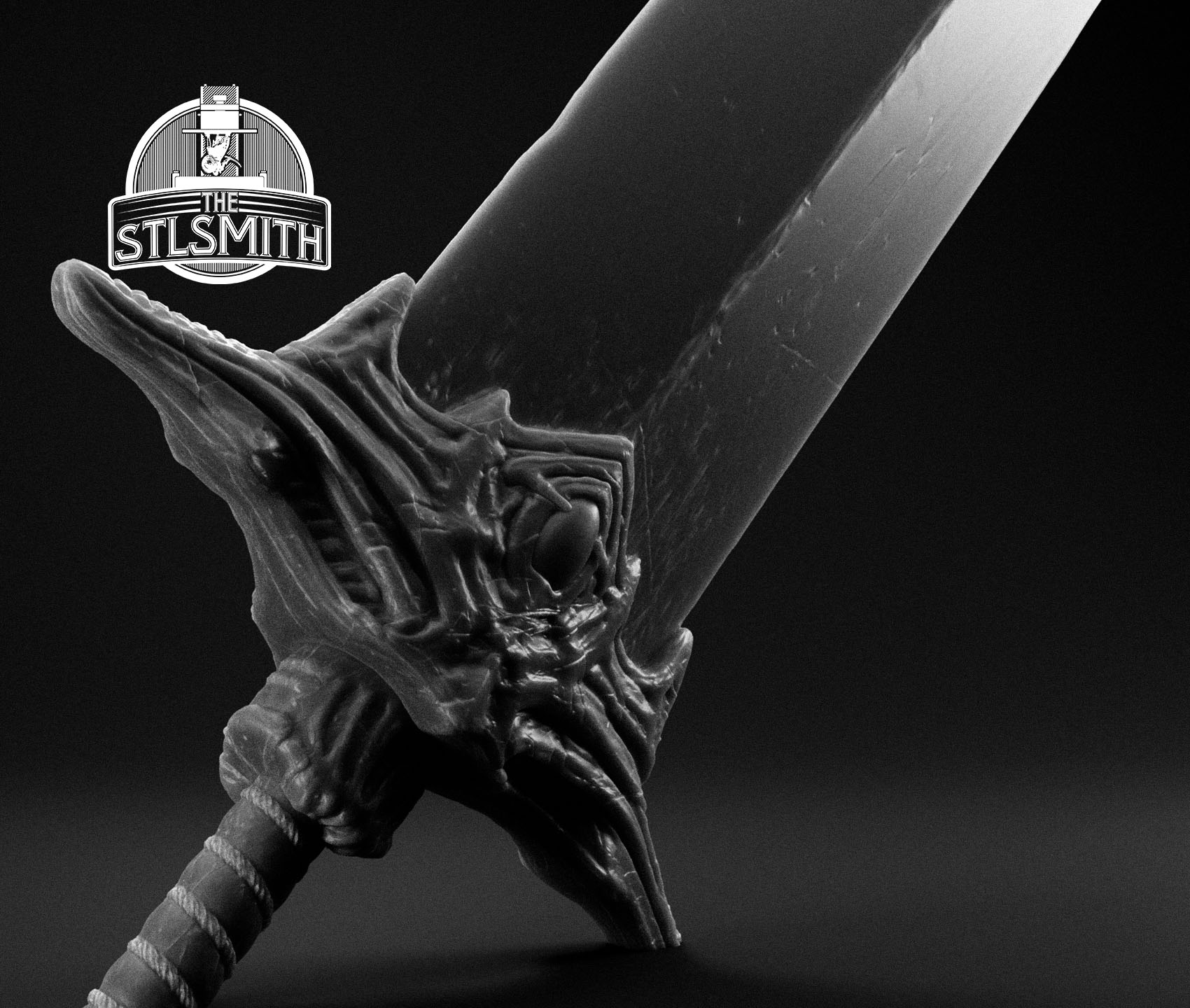 large sword of moonlight render bw 02 large sword of moonlight render bw 02