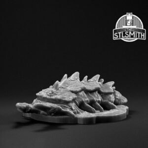 larva render bw