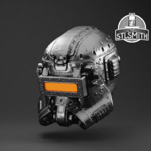 leadbelcher helmet render silver