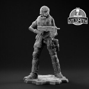 lizzie carmine render bw