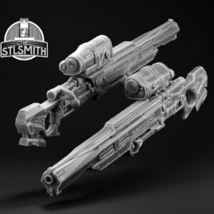 longshot sniper rifle render bw