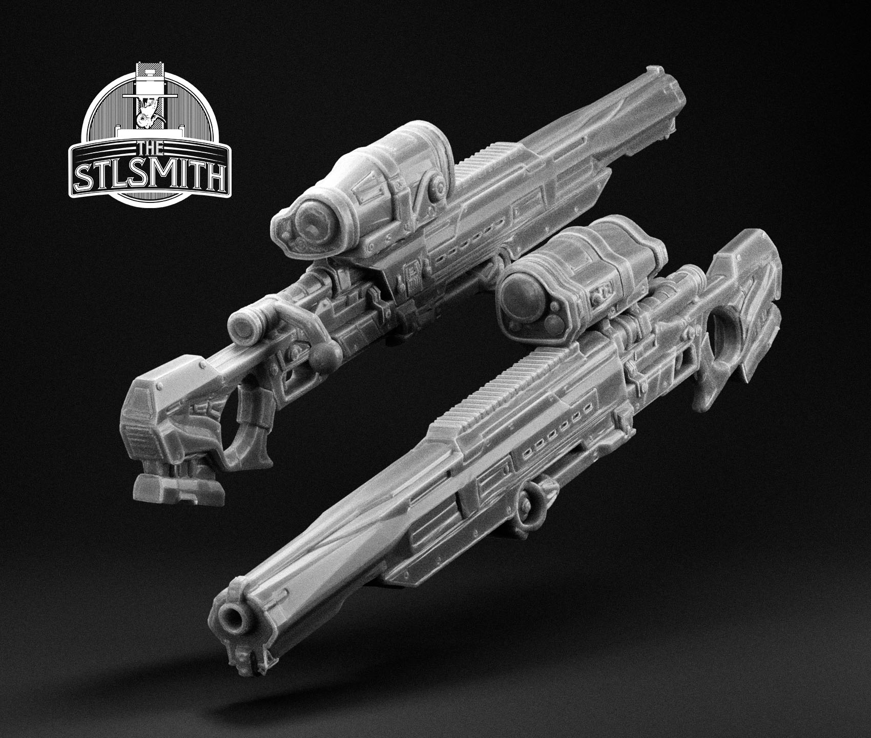 longshot sniper rifle render bw longshot sniper rifle render bw