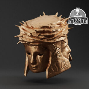 looking glass mask render bronze