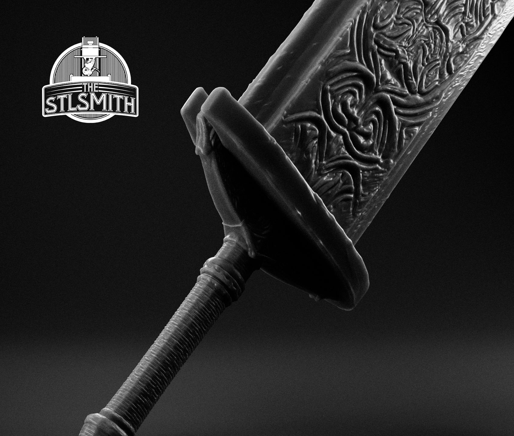 ludwig's holy blade 02 render bw ludwig's holy blade 02 render bw