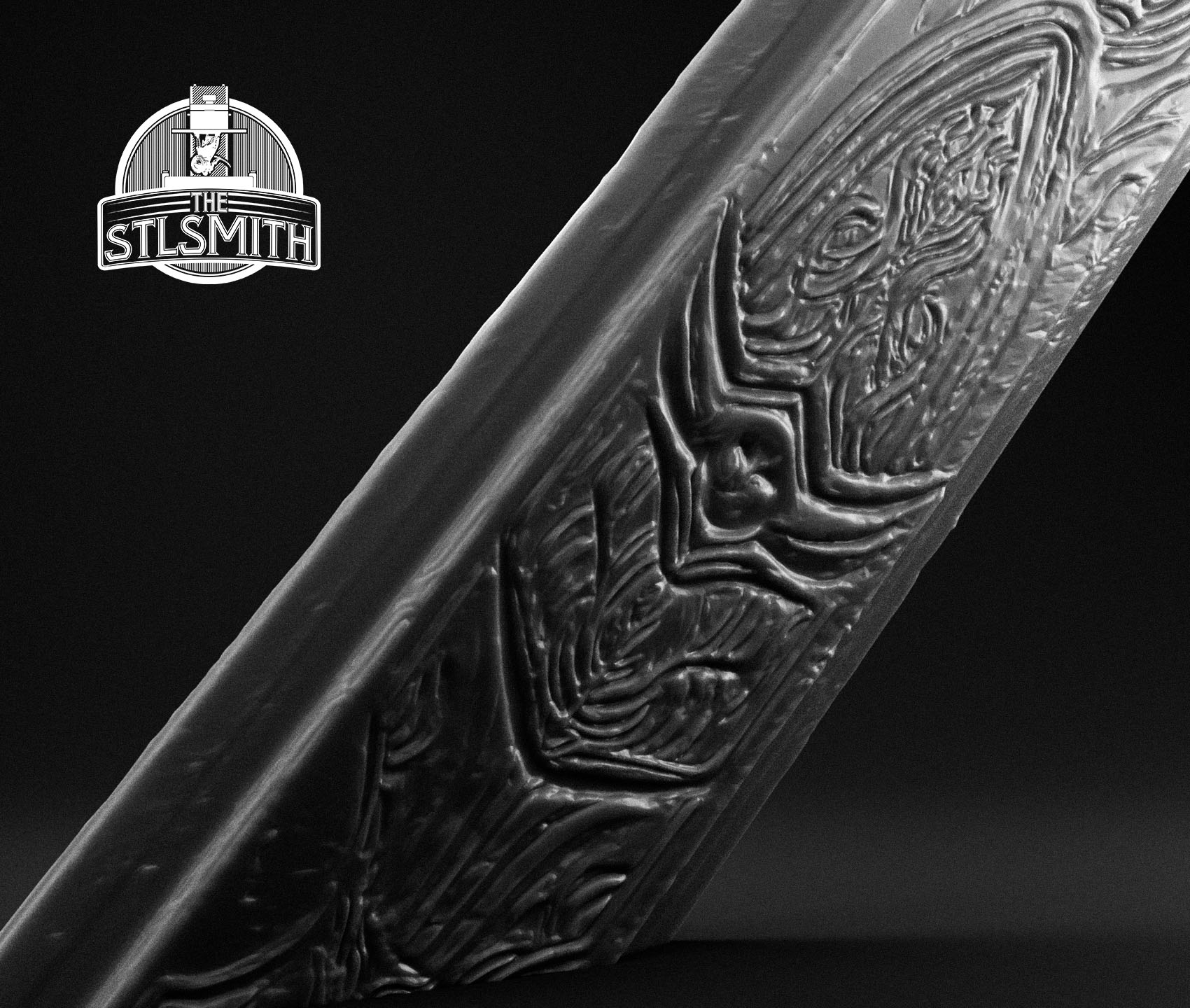 ludwig's holy blade sheath 02 render bw ludwig's holy blade sheath 02 render bw