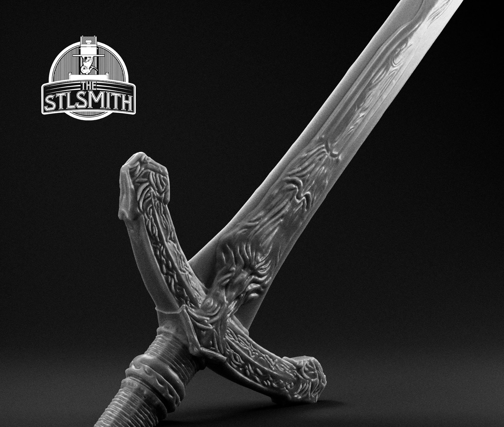 ludwig's holy blade sword 02 render bw ludwig's holy blade sword 02 render bw