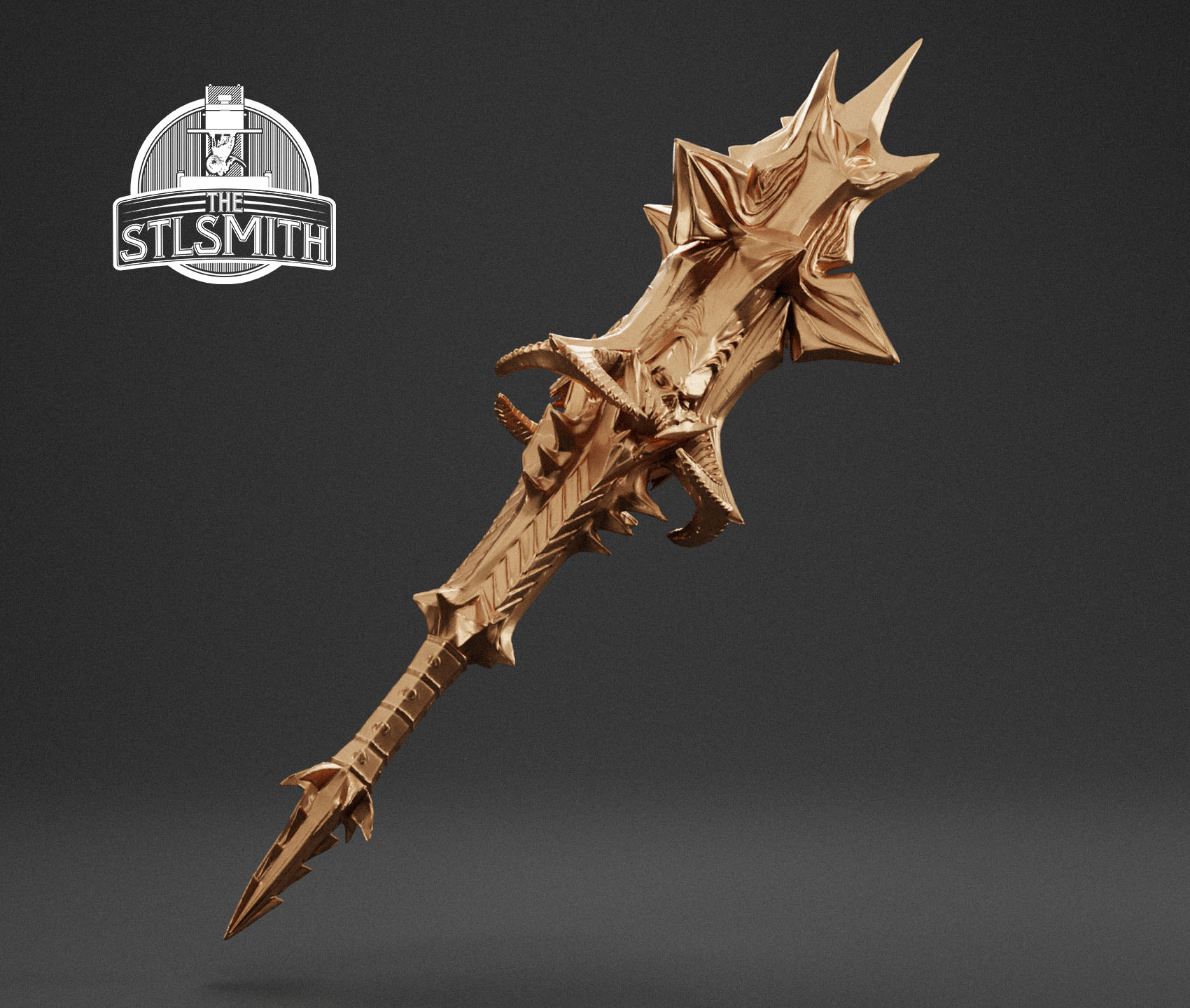 mace of molag bal render bronze mace of molag bal render bronze
