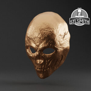 mad warrior mask render bronze