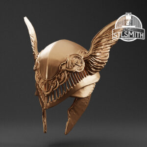 malenia's winged helm render bronze