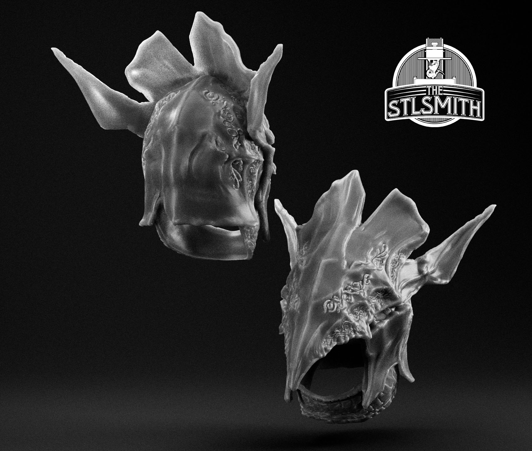 maliketh's helm render bw maliketh's helm render bw