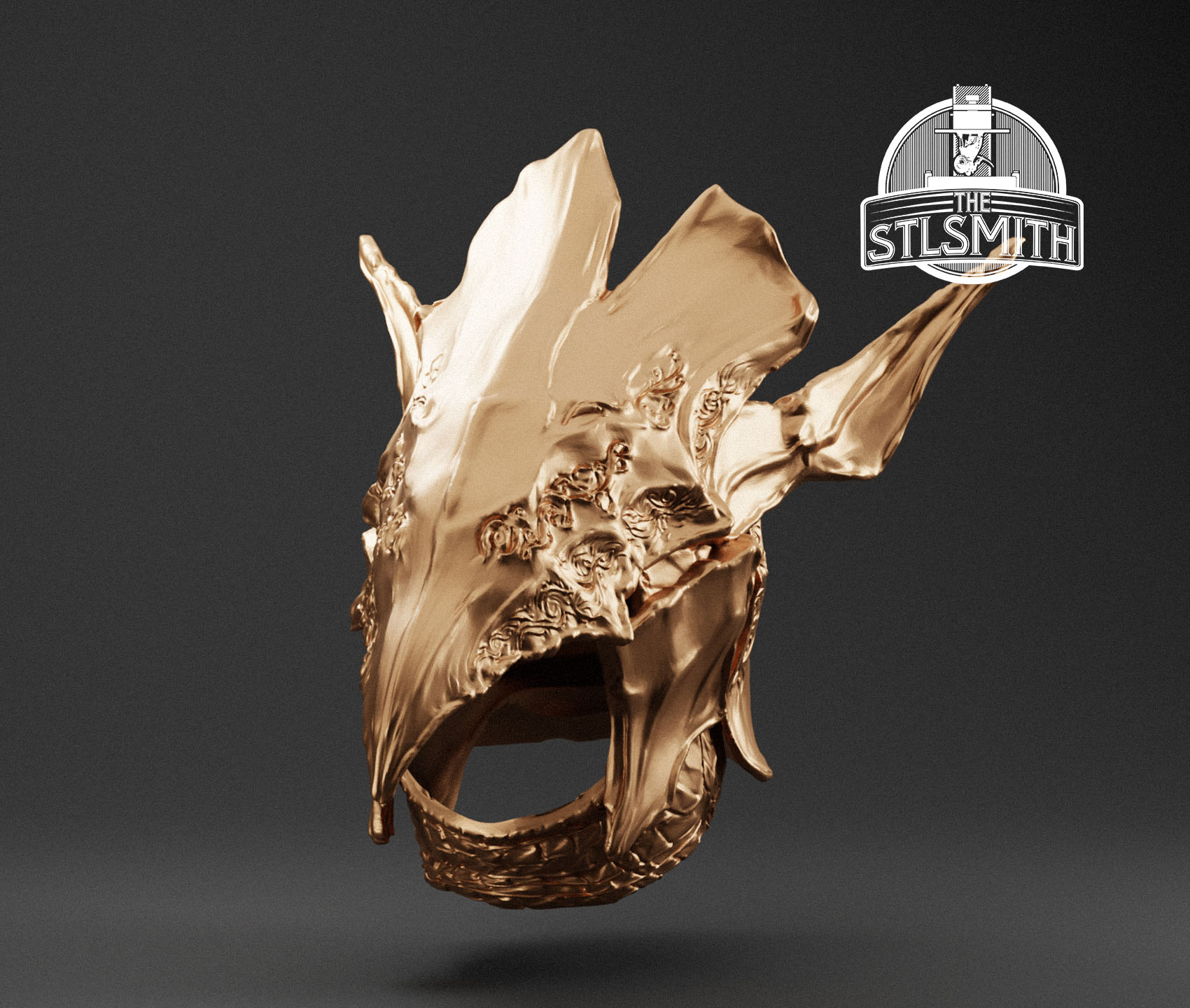 maliketh's helm render bronze maliketh's helm render bronze