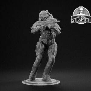 marine female light render smith