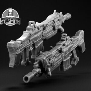 markza marksman rifle render bw