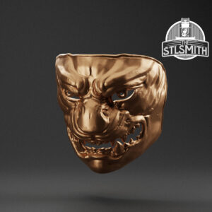 mask of concealment render bronze