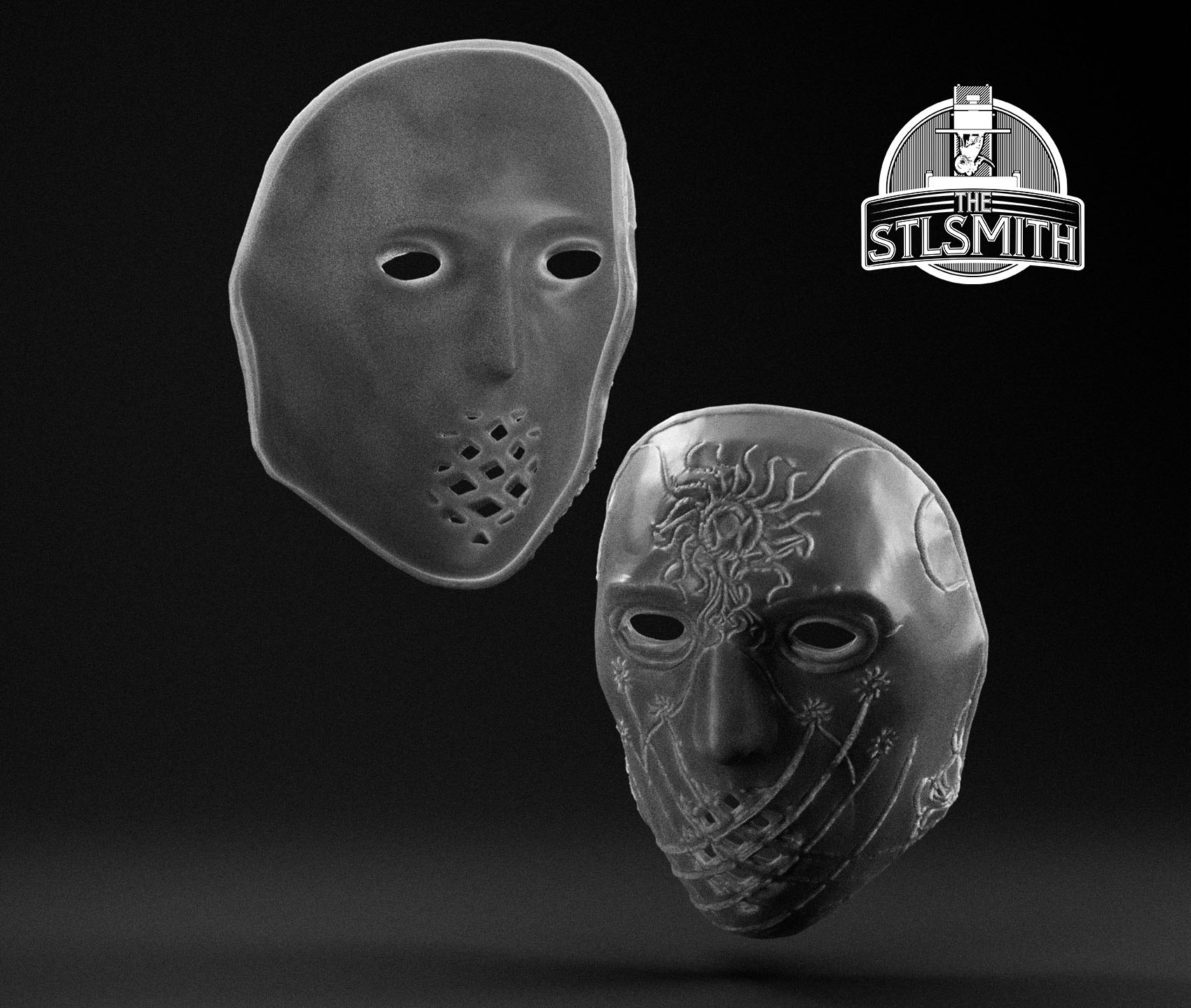 mask of confidence render bw mask of confidence render bw