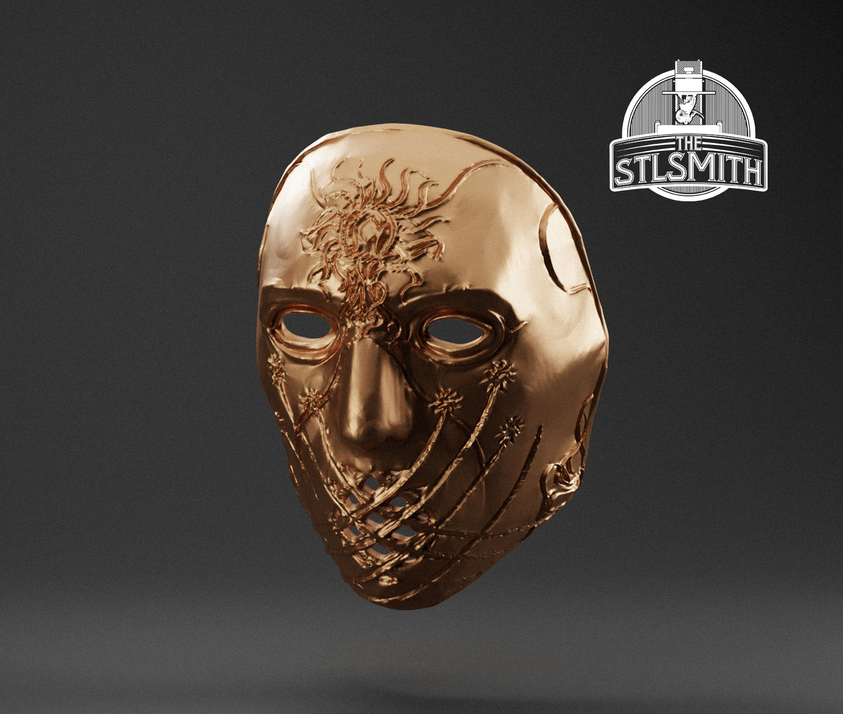 mask of confidence render bronze mask of confidence render bronze