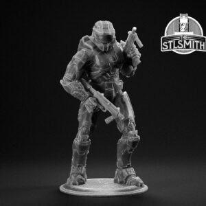 master chief h2 render bw