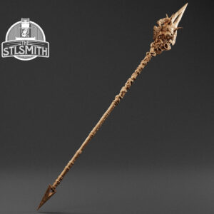 midnight wolf spear render bronze