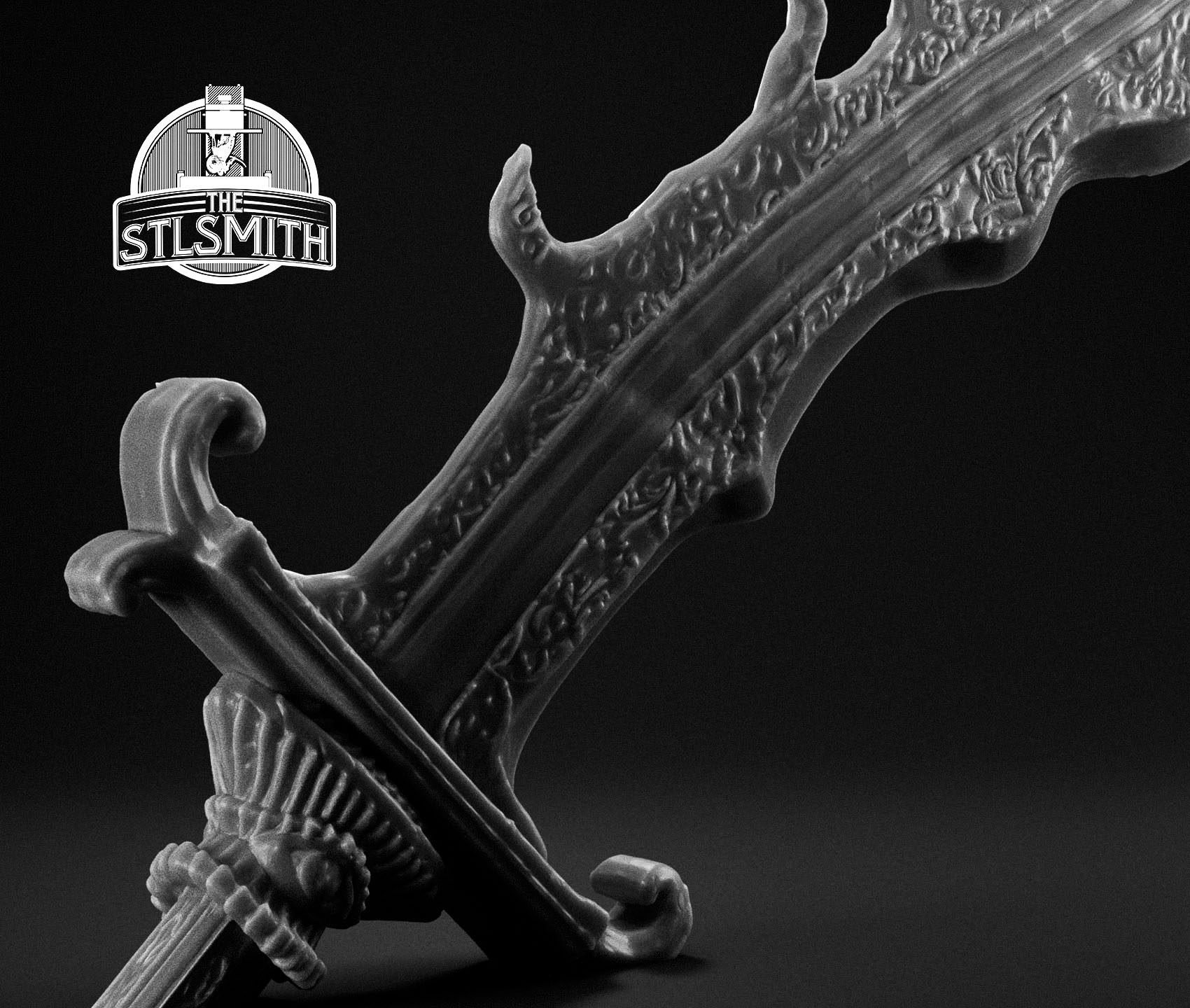 monk's flameblade render bw 02 monk's flameblade render bw 02