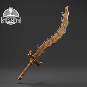 monk's flameblade render bronze