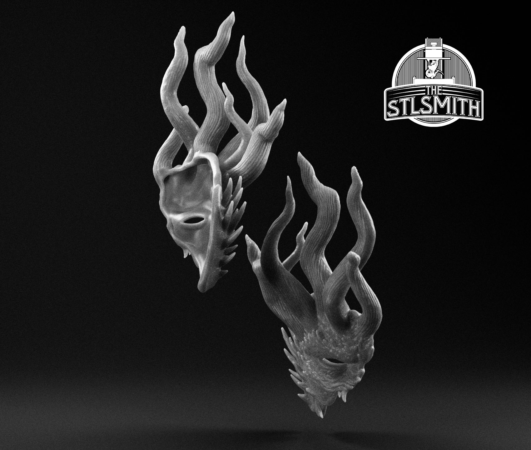 non pure broken mask render bw non pure broken mask render bw