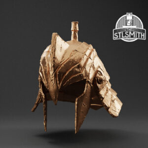 orcish helmet render bronze