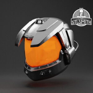 orion helmet render silver