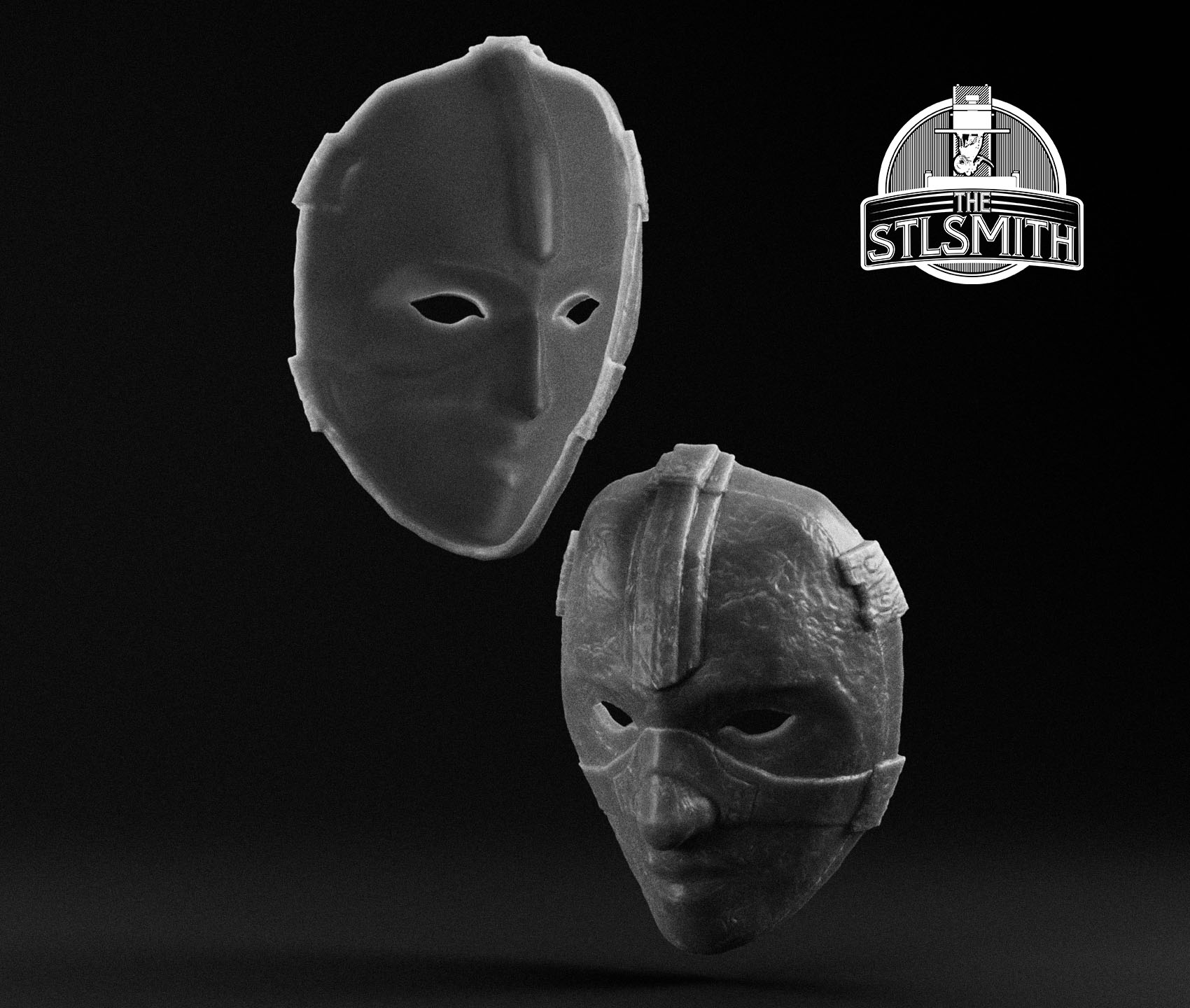 penal mask render bw penal mask render bw