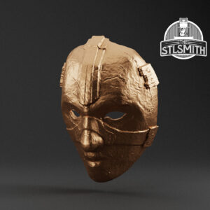 penal mask render bronze