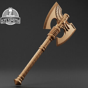 porphyr shield relic alpha power axe render bronze