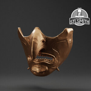 purity of war mask render bronze