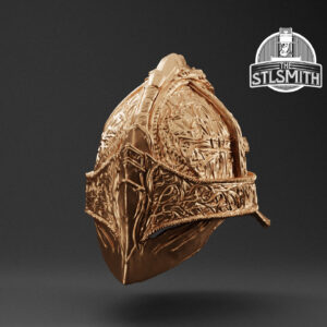 raging wolf helm render bronze
