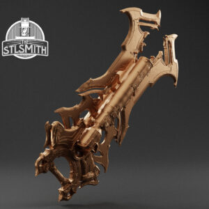 redeemer prime gunblade render bronze
