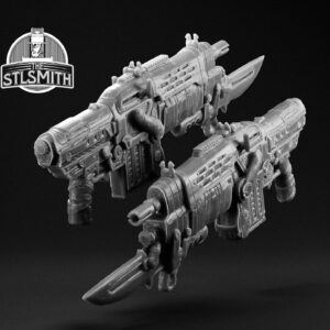 retro lancer rifle render bw